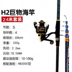 Fiberglass Rod and Reel Combo, 1.8–2.7 m (5.9–8.9 ft)