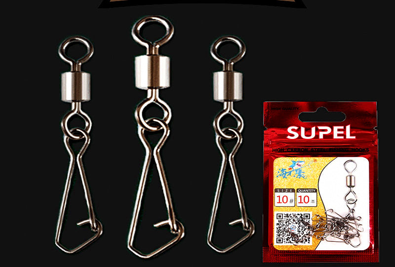 Fishing Snap Connectors, Size #10 or #12, 10 Pack – product photo