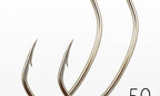 Long Shank Live Shrimp Bait Hooks, Barbed, Eyed, 50 pcs – product photo