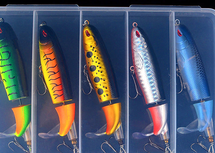 Jointed Propeller Tail Lure Set for Bass, Rotating Tail – product photo