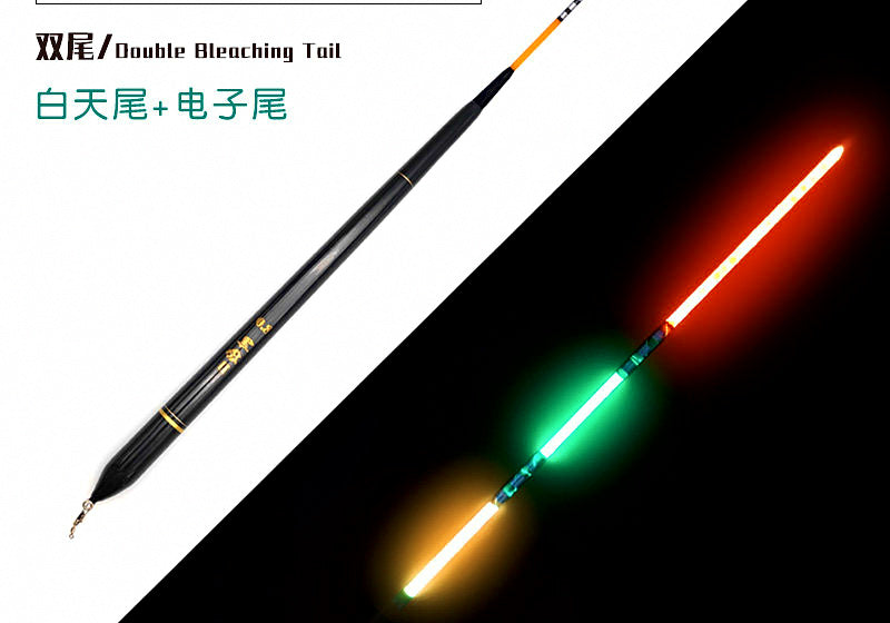 Electronic Glow Fishing Float, Self-Standing, Paulownia Wood – product photo