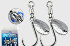 Bearing Spinner Hook, Gold or Silver, Sizes 1–2/0 – product photo