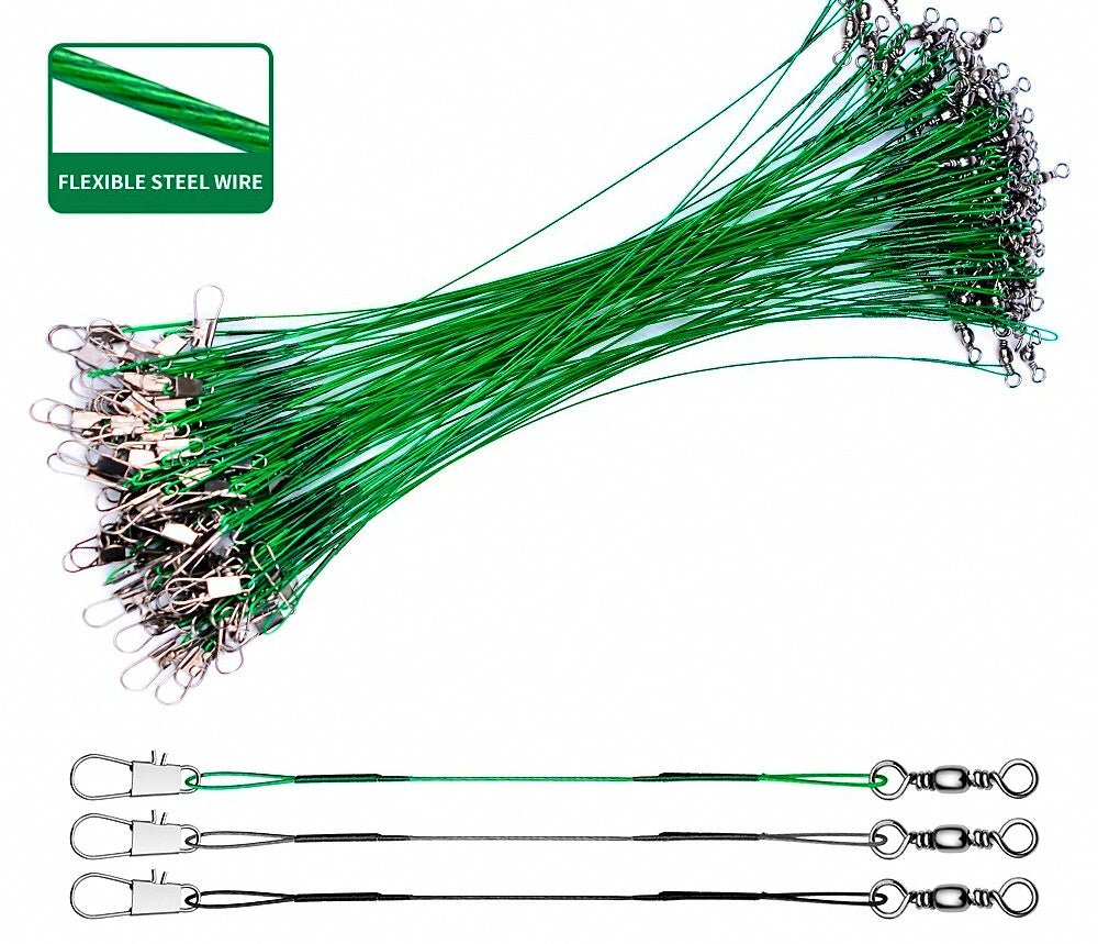 Soft Steel Wire Bite Leaders, 10-Pack, Saltwater – product photo