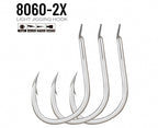 Barbed Single Jig Hooks, 2X Strong, Blood Groove, Sizes 18–22 – product photo