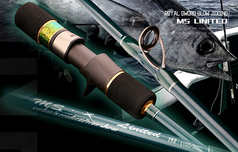 Slow Pitch Jigging Rod, 2-Piece Carbon Boat Rod, 50-300 g – product photo