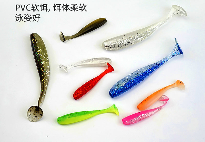 T-Tail Soft Plastic Swimbait, 3.5–9 cm (1.4–3.5 in), 20 pc – product photo