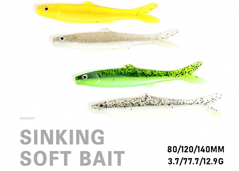 Fork Tail Soft Swimbait, 3-Pack, 8–14 cm (3.1–5.5 in) – product photo