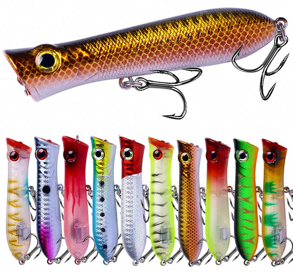Topwater Popper Lure, 8 cm (3.1 in) 11 g (0.39 oz) – product photo
