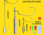 Anti-Snag Crank Hook Jig Head Rig with 10 Soft Baits – product photo