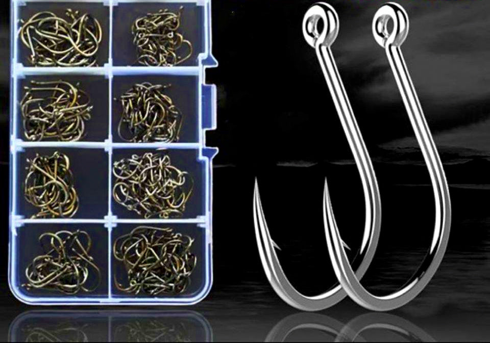 Iseni Tubed Barbed Hook Assortment Kit, Sizes 3–15 – product photo
