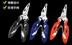 Stainless Steel Bent Nose Fishing Pliers with Braid Cutter – product photo