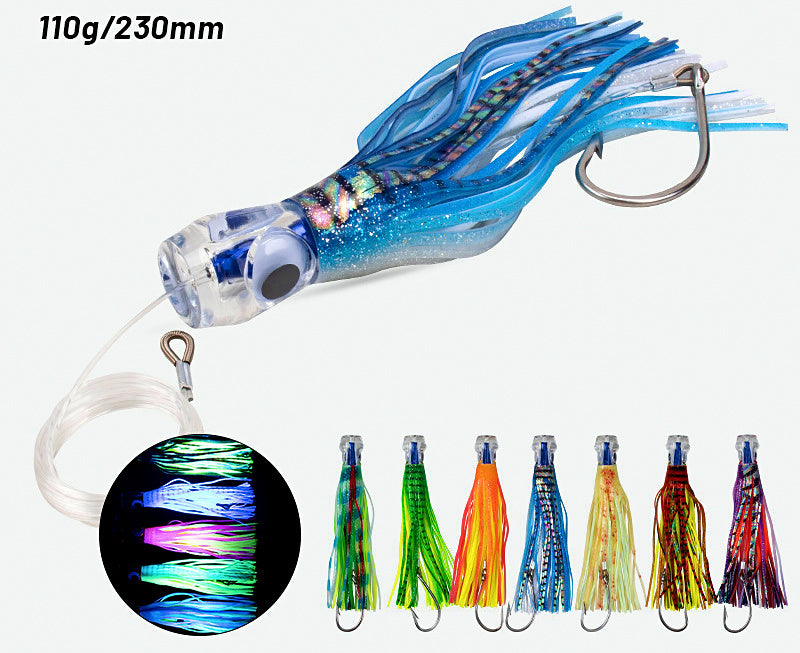 Trolling Lure, Octopus Skirt, 110 g (3.9 oz), 23 cm (9 in) – product photo