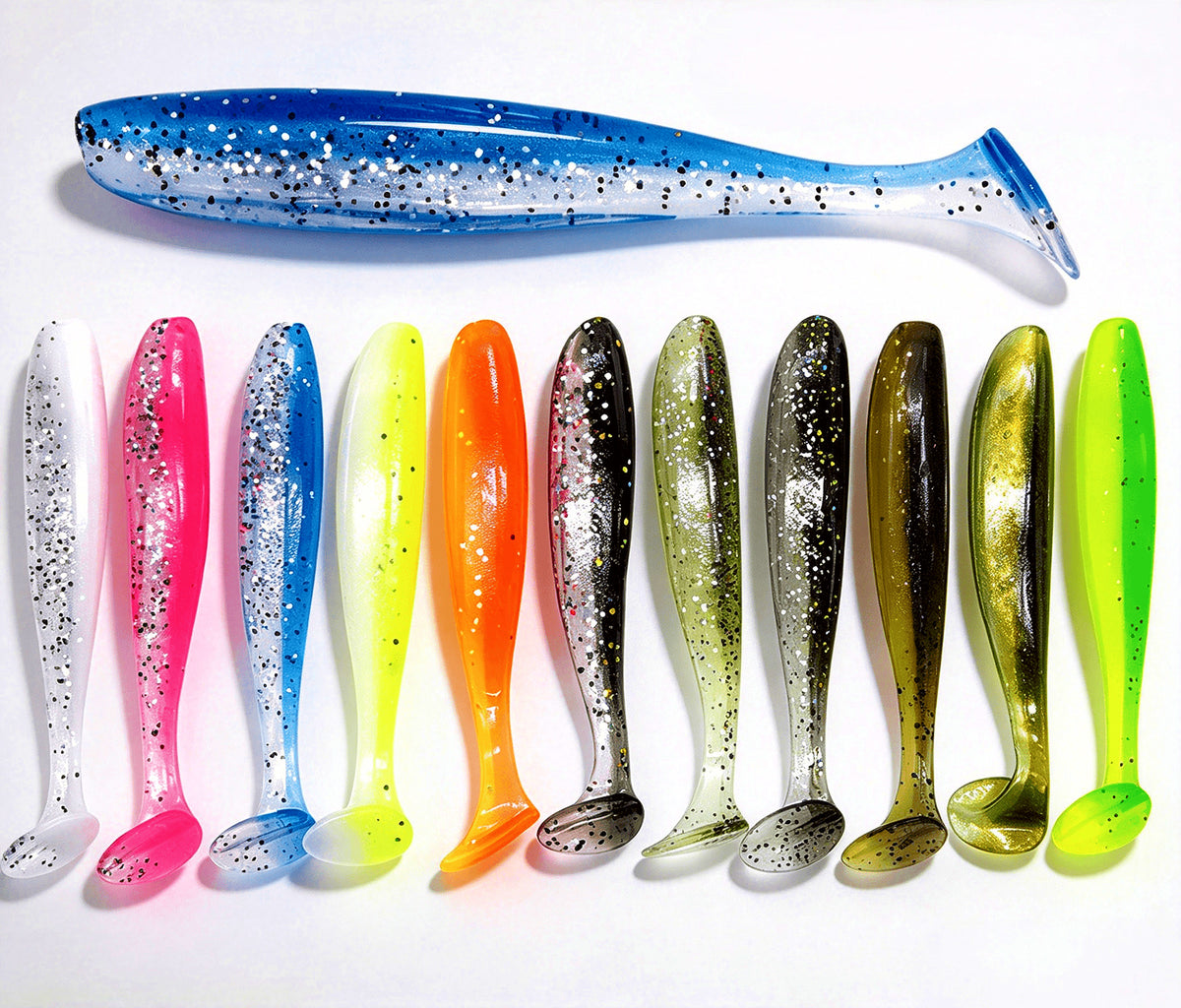 Two-Tone T-Tail Soft Plastic Lure, 5.5–7 cm (2.2–2.8 in) – product photo