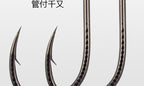 Barbed Eyed Saltwater Hooks, Bulk 50 Pack, Sizes 0.8–16 – product photo