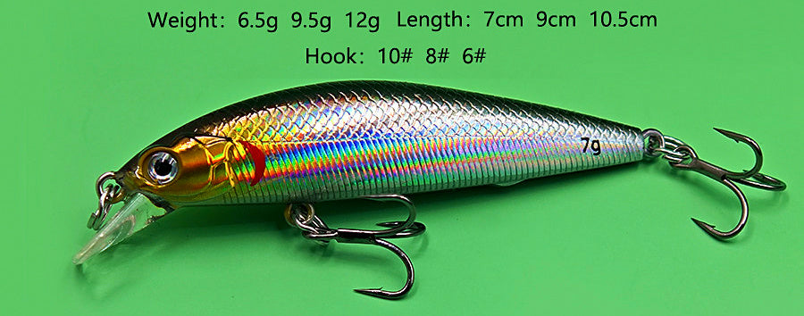 Floating Minnow Lure, Short Lip, 7–12 g (0.25–0.42 oz) – product photo