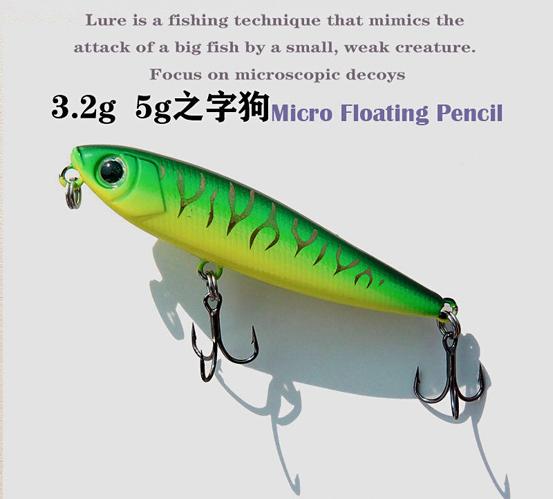 Micro Floating Pencil Topwater Lure, 3.2 g (0.11 oz) & 5 g (0.18 oz) – product photo