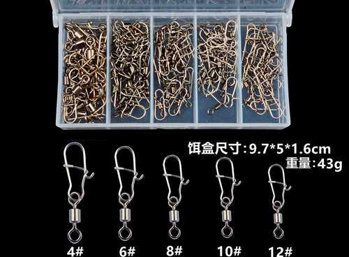 Stainless Steel Swivel & Snap Assortment Kit, 50–100 pc – product photo