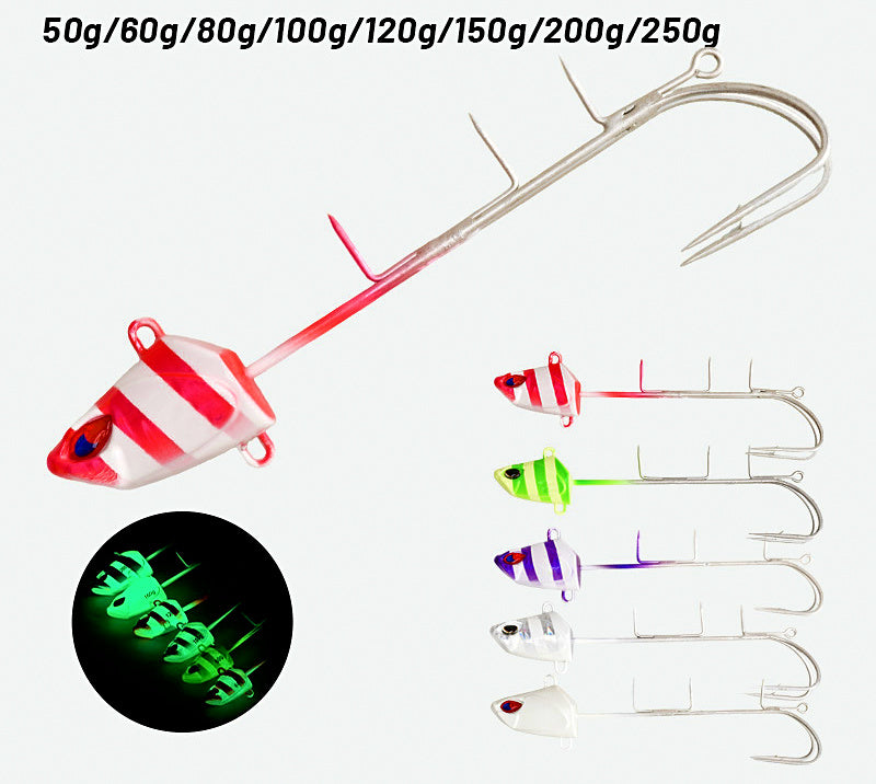 Metal Jig with Double Assist Hooks, 50–250 g (1.8–8.8 oz) – product photo