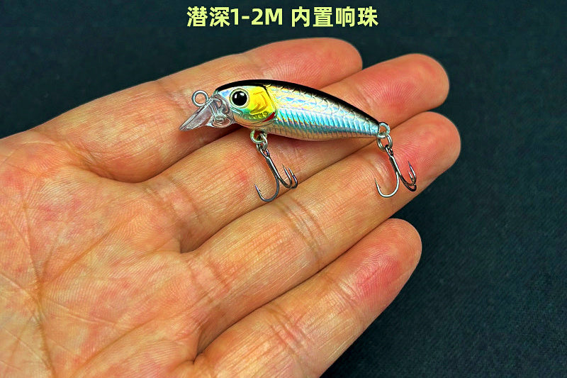 Micro Floating Minnow Lure with Rattle, 2.6 g (0.09 oz) – product photo