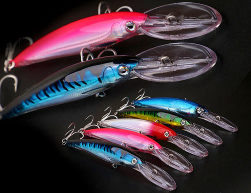 Deep Diving Trolling Minnow Lure, 22.5 cm (8.9 in), 80 g – product photo