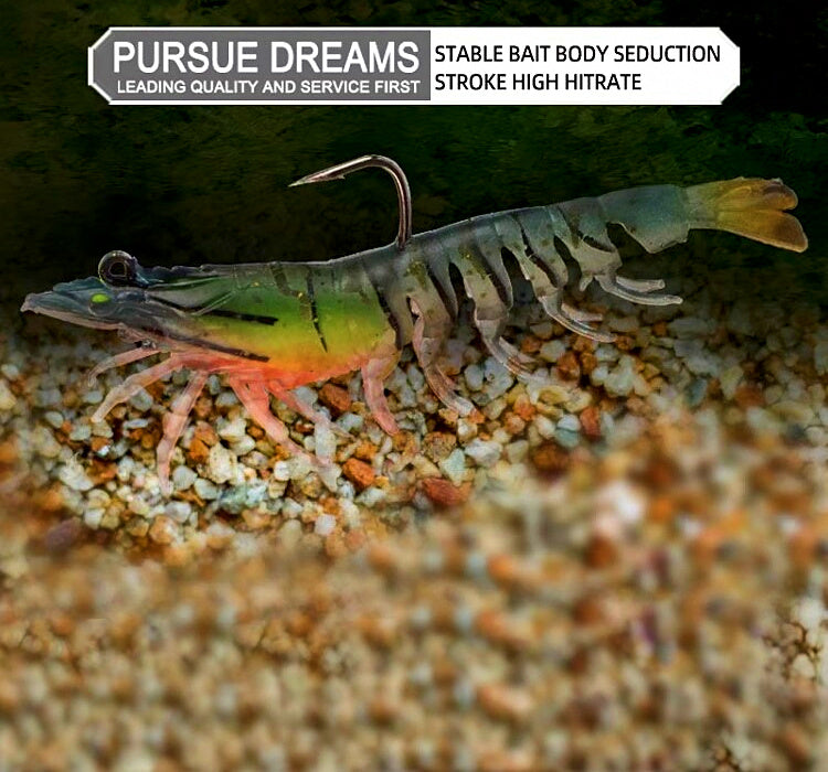Multi-Section Soft Shrimp Lure, 8–12 cm (3.1–4.7 in) – product photo