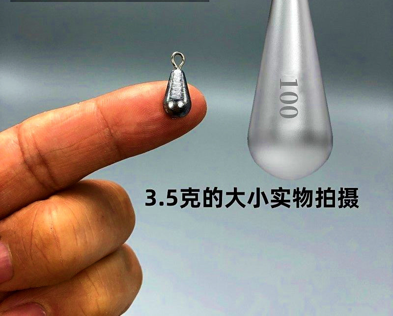 Lead Teardrop Sinker with Eyelet, 0.12–17.6 oz (3.5–500 g) – product photo