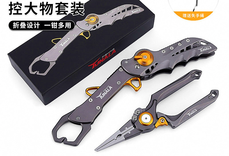 Folding Aluminum Fish Gripper and Fishing Pliers – product photo