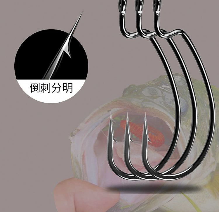 Reinforced Offset Worm Hook, Texas Rig, Sizes 12 to 5/0 – product photo