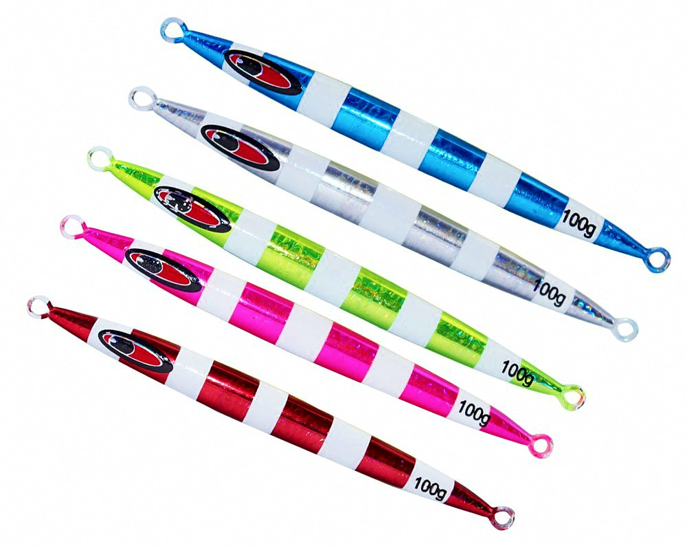 Glow Stripe Metal Jig, 80–1000 g (2.8–35.3 oz) – product photo