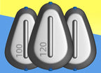 Heart Shaped Flat Sinkers, Plastic Core, 0.7–7 oz (20–200 g) – product photo