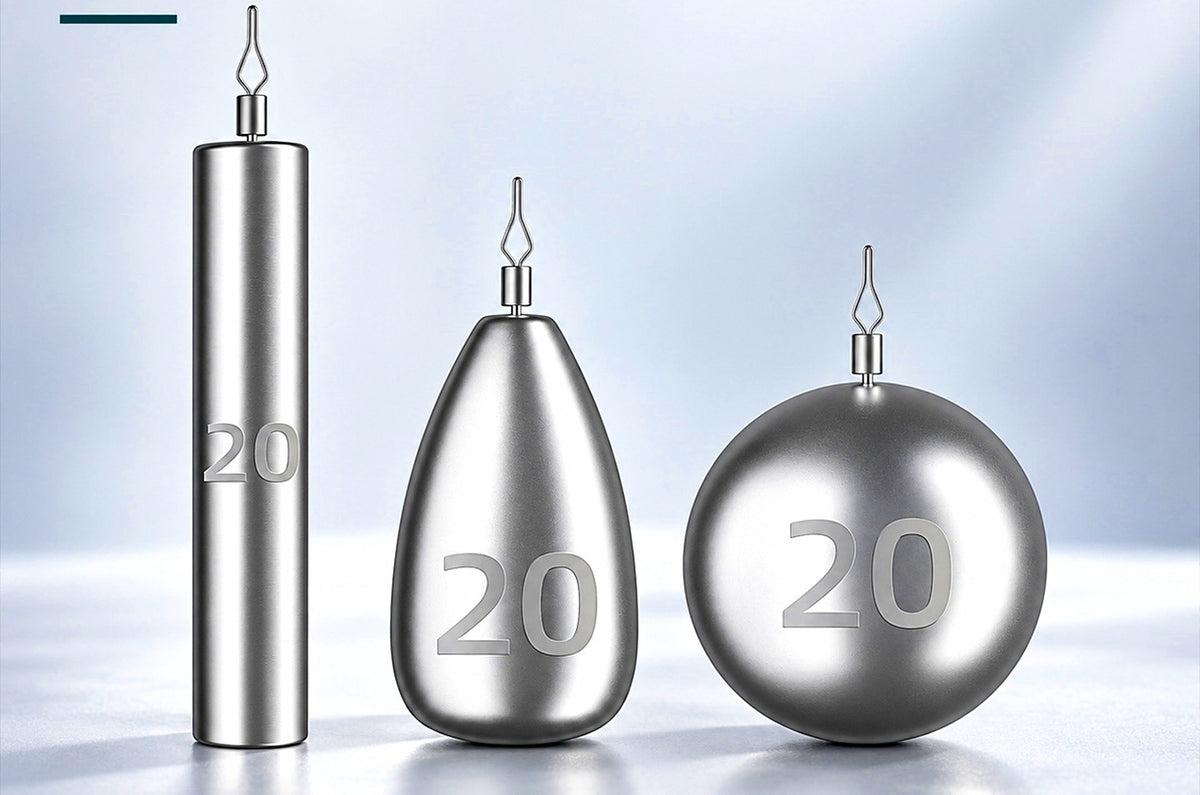 Lead Drop Shot Weights, Cylinder/Ball/Teardrop, 3.5–20 g – product photo