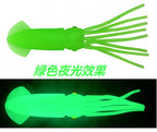 Soft Squid Lure, Glow Colors, 8–20 cm (3–8 in) – product photo