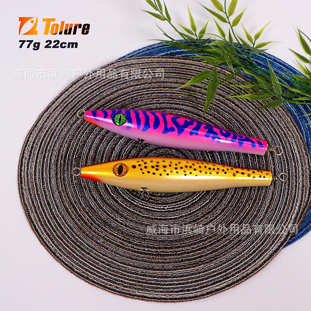 Wood Stickbait Pencil Lure, 77 g (2.7 oz), 22 cm (8.7 in) – product photo