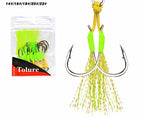 UV Green Jig Assist Hooks, Single or Double, 10-Pack – product photo