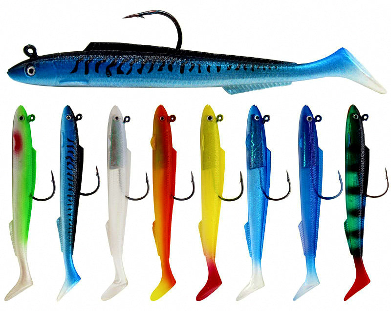 T-Tail Soft Swimbait Jig Head Lure, 5-Pack, 11.5–15 cm – product photo