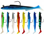 T-Tail Soft Swimbait Jig Head Lure, 5-Pack, 11.5–15 cm – product photo