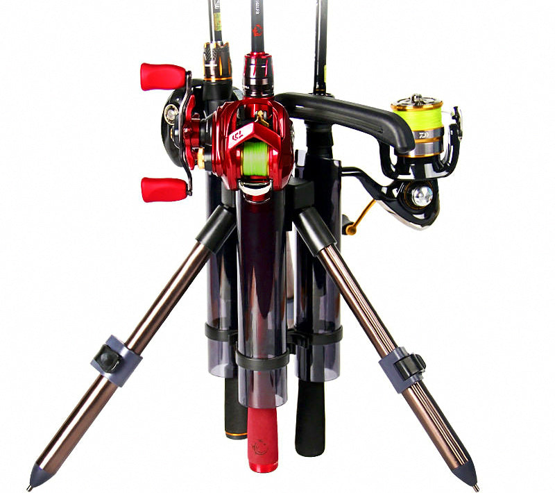Portable Tripod Fishing Rod Holder Stand, Long or Short – product photo