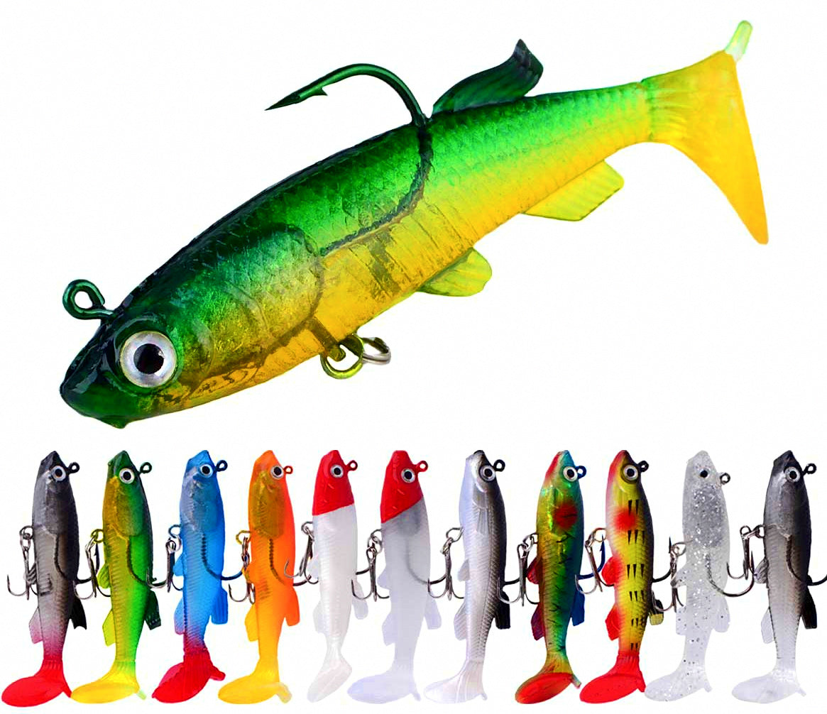 Jig Head T-Tail Soft Swimbait, 7.5 cm (3 in), 13.5 g (0.5 oz) – product photo