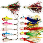 Lead Head Octopus Skirt Lure & Fish Jig Head, 10–30 g