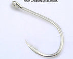 3X Strong Iseni Hooks, Eyed Barbed Saltwater Hook, Bulk Pack – product photo