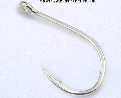3X Strong Iseni Hooks, Eyed Barbed Saltwater Hook, Bulk Pack – product photo