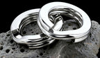 Flattened Double Ring Connectors, Stainless Steel, Sizes 1–6 – product photo