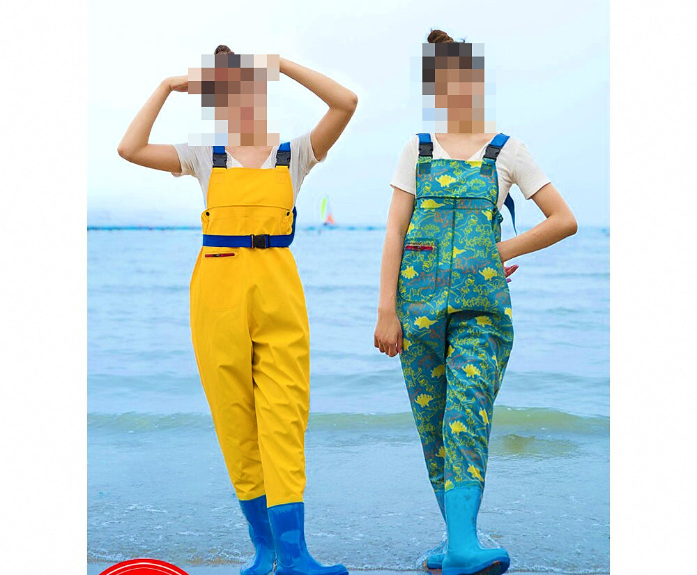 Women's Half-Body Waders with Boots, Waterproof Wading Pants – product photo