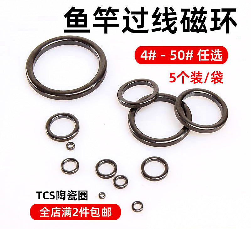 Ceramic Ring Rod Guides, Sizes #4–#50 (DIY Rod Building) – product photo