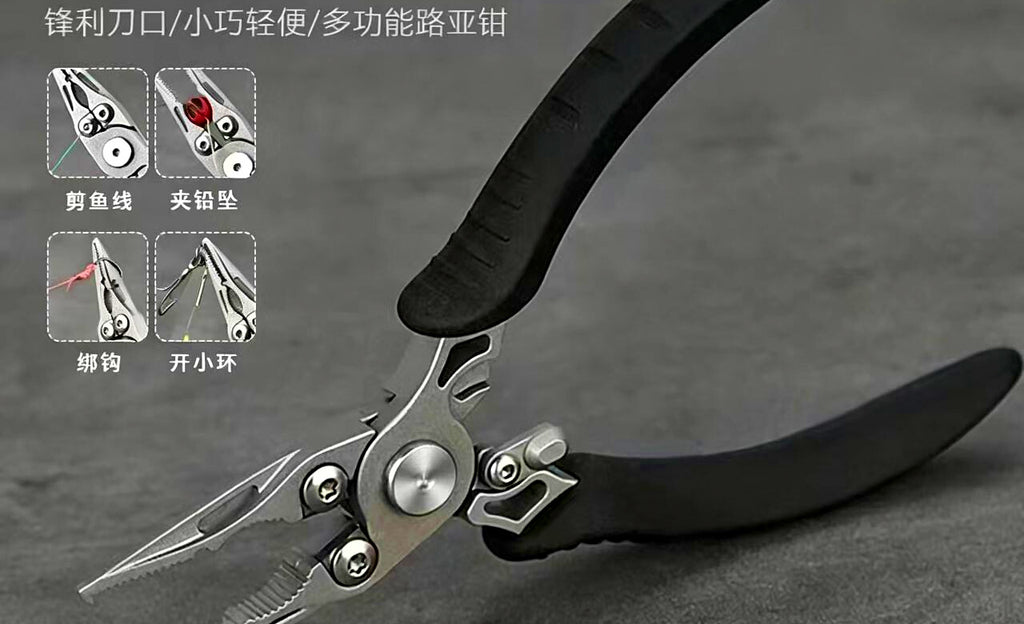 Mini Fishing Pliers, Stainless Steel Line Cutter & Hook Remover – product photo