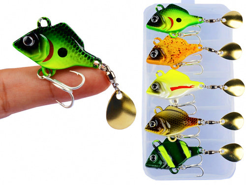 Sunfish VIB Blade Bait with Spinner Blade, 10–15 g (0.35–0.53 oz) – product photo
