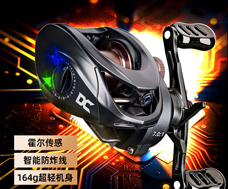 DC Baitcasting Reel with Electronic Brake, Left or Right Hand – product photo