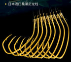 Pre-Snelled Offset Bass Hooks, Gold, Tub Pack – product photo