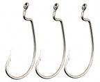 Offset Worm Hooks, Wide Gap, Bulk Pack, Sizes 6 to 4/0 – product photo