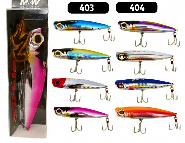 Floating Popper Topwater Lure, 95 & 130 mm (3.7 & 5.1 in) – product photo